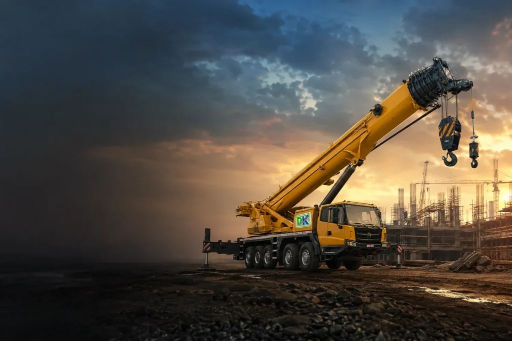 Mobile crane capacity selection for a lifting project in Oman