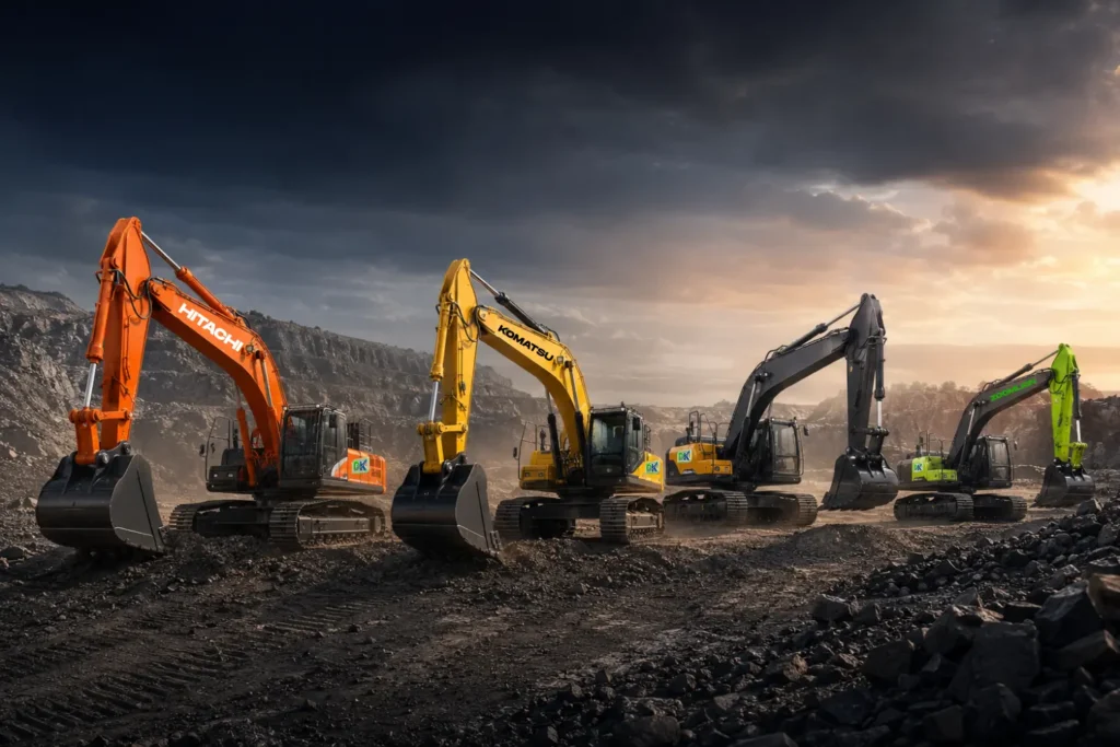 Choosing the correct hydraulic excavator size for a project in Oman