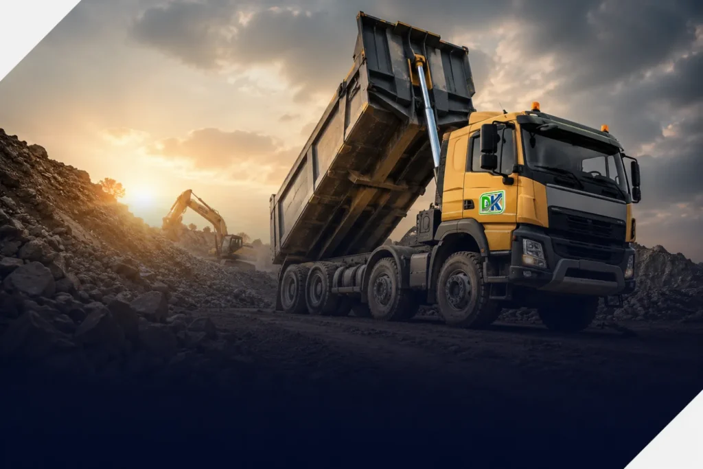 Construction site preparation with heavy equipment in Oman